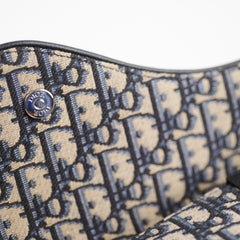 Christian Dior Men's Saddle Oblique Navy