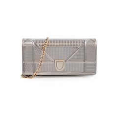 Christian Dior ama Wallet On Chain WOC Silver