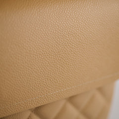 Chanel Double Flap Jumbo Beige Caviar GHW (2012)