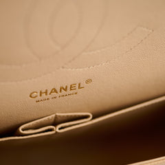 Chanel Double Flap Jumbo Beige Caviar GHW (2012)