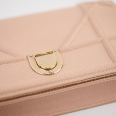 Christian Dior Diorama Wallet On Chain Dusty Pink