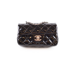 Chanel Extra Mini Flap Patent Black (17 Series)