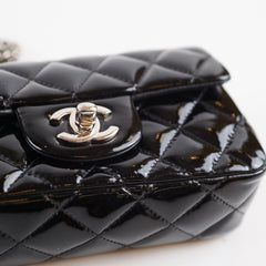 Chanel Extra Mini Flap Patent Black (17 Series)