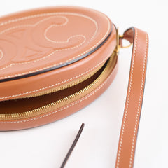 Celine Small Triomphe Oval Crossbody Bag Brown