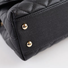 Chanel Coco Handle Small Black Caviar 2020 GHW