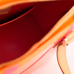 Louis Vuitton Robert Wilson Monogram Vernis Fluo Houston Tote in Fluorescent Orange