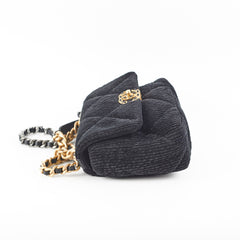 Chanel Corduroy Small 19 Black