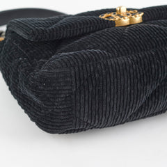 Chanel Corduroy Small 19 Black