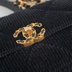 Chanel Corduroy Small 19 Black