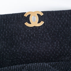 Chanel Corduroy Small 19 Black