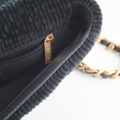 Chanel Corduroy Small 19 Black