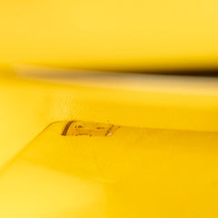Chanel Medium/Large Double Classic Flap Yellow Jersey