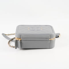 Chanel Filigree Caviar Medium Vanity Grey