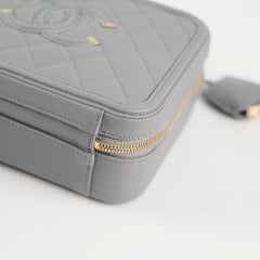 Chanel Filigree Caviar Medium Vanity Grey