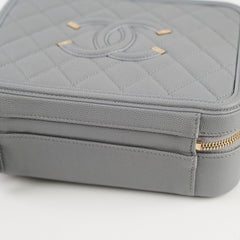 Chanel Filigree Caviar Medium Vanity Grey