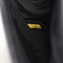 Chanel Old Medium Leboy Top Handle Shiny Calfskin Black