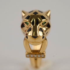 Cartier Panthere 18k Ring Size 53 Yellow Gold