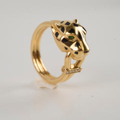 Cartier Panthere 18k Ring Size 53 Yellow Gold
