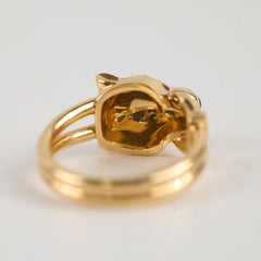 Cartier Panthere 18k Ring Size 53 Yellow Gold