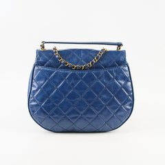 Chanel Bubble CC Flap Blue Calfskin