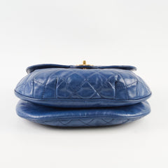 Chanel Bubble CC Flap Blue Calfskin