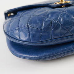 Chanel Bubble CC Flap Blue Calfskin