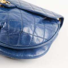 Chanel Bubble CC Flap Blue Calfskin