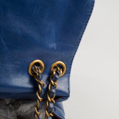 Chanel Bubble CC Flap Blue Calfskin