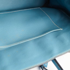 Hermes Birkin 35 Bleu Jeans Clemence - J Square Stamp