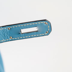 Hermes Birkin 35 Bleu Jeans Clemence - J Square Stamp