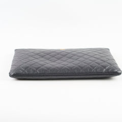 Chanel O Case Large Caviar Black