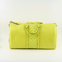Louis Vuitton Keepall Bandouliere 50 Taigarama Neon Yellow
