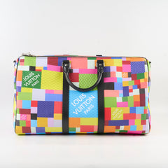 Louis Vuitton Keepall Bandouliere 50 Damier Graphite 3D Multicolour