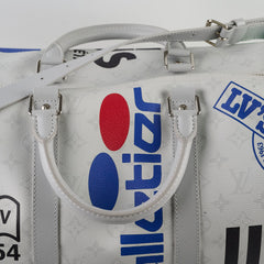 Louis Vuitton Keepall Bandouliere 50 Antarcita Logo Story