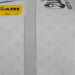 Louis Vuitton Keepall Bandouliere 50 Antarcita Logo Story
