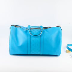 Louis Vuitton Keepall Bandouliere 50 Taigarama Blue