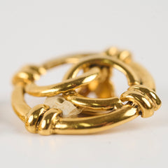 Chanel 24k Gold Plated Vintage Clip On Earrings (1995)