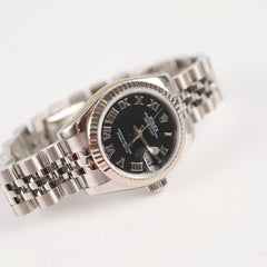 Rolex Oyster Perpetual 26mm Datejust Black Dial Watch