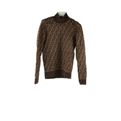Fendi Zucca Knit Turtleneck Size 38
