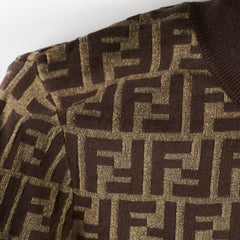 Fendi Zucca Knit Turtleneck Size 38