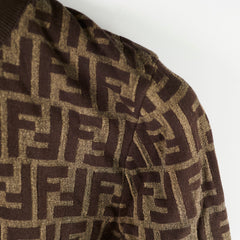 Fendi Zucca Knit Turtleneck Size 38