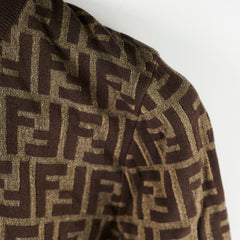 Fendi Zucca Knit Turtleneck Size 38