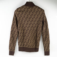 Fendi Zucca Knit Turtleneck Size 38