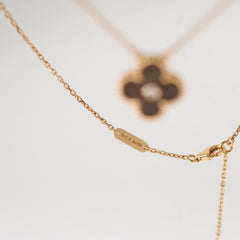 Van Cleef and Arpels Grey Mother of Pearl Holiday Necklace