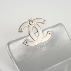 Chanel Silver Giant CC Mini Flap (microchip)