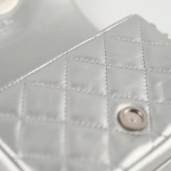 Chanel Silver Giant CC Mini Flap (microchip)