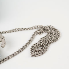 Chanel Silver Giant CC Mini Flap (microchip)