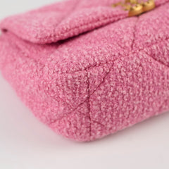 Chanel 19 Pink Tweed Small - Microchipped