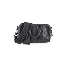 Louis Vuitton Keepall Bandoulière 25 Black Monogram Taurillon Leather