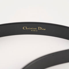 Dior CD Leather Belt Black - Size 70